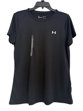 Under Armour Black Women's Short Sleeve Crew Performance Tee. Sz M